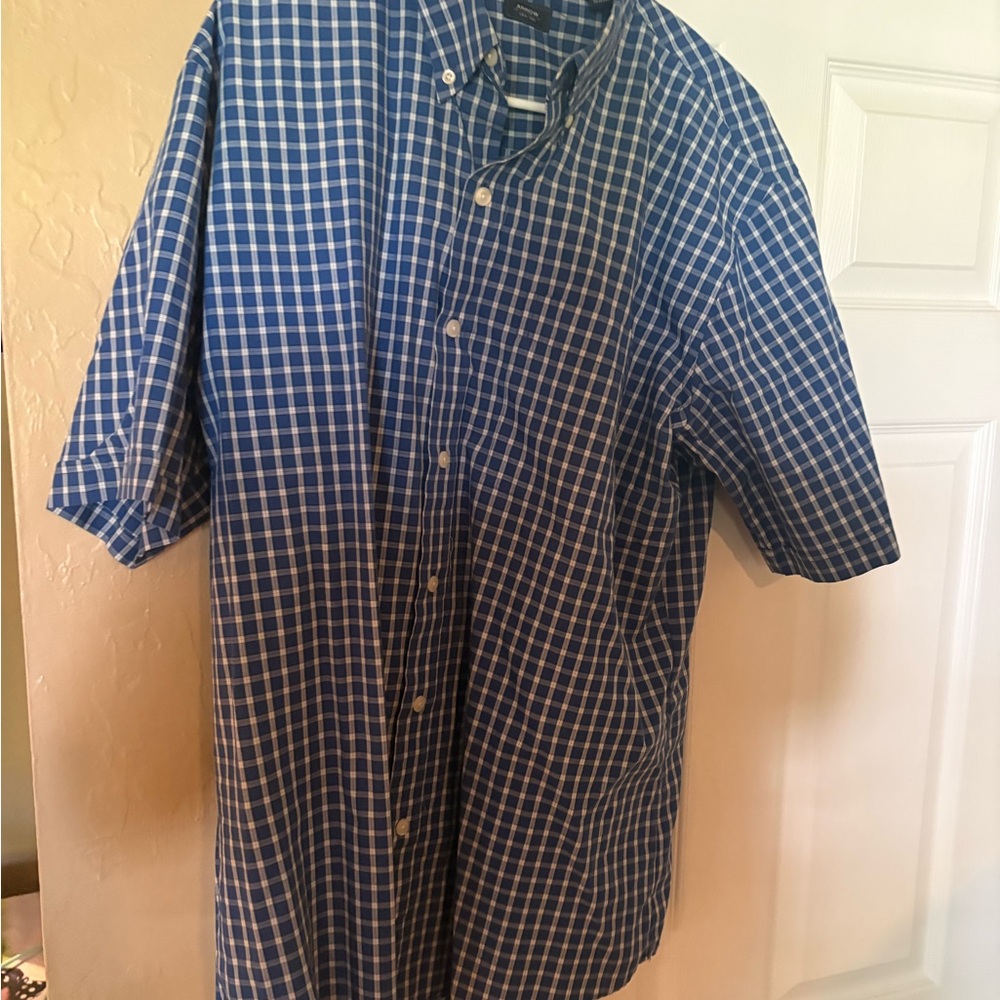Arrow Blue and White Plaid Shirt